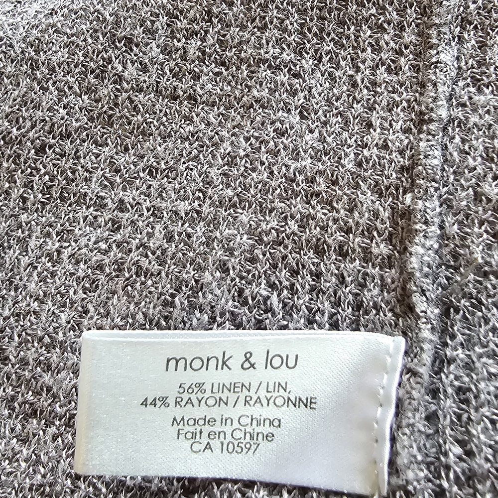 Monk & Lou draping Sweater- xxs